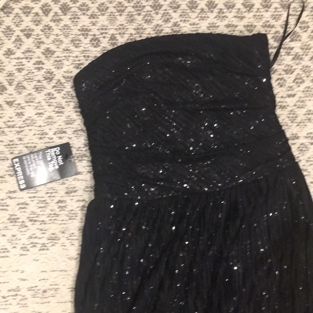 Express high low sequin dress